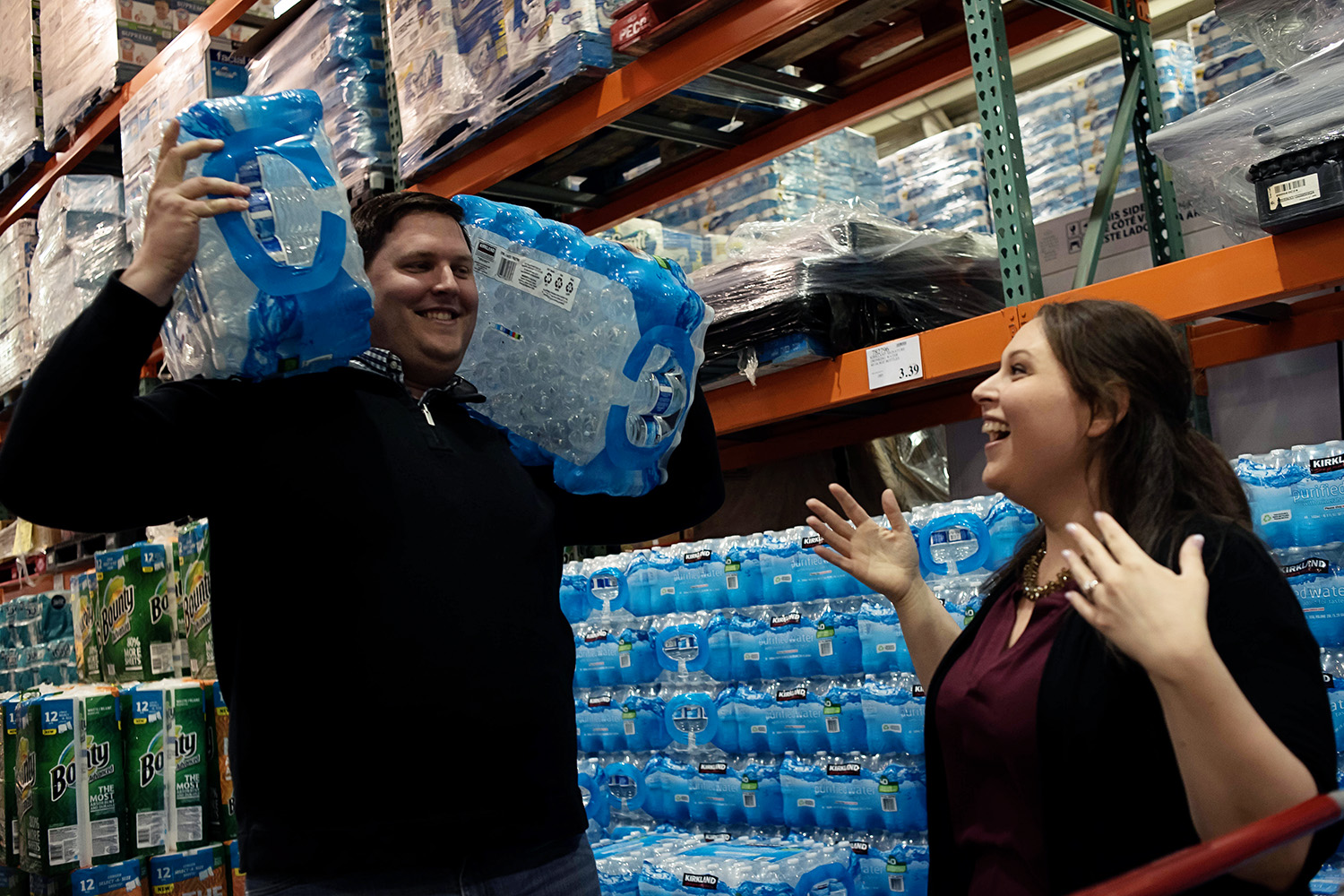 Minnesota Costco engagement session
