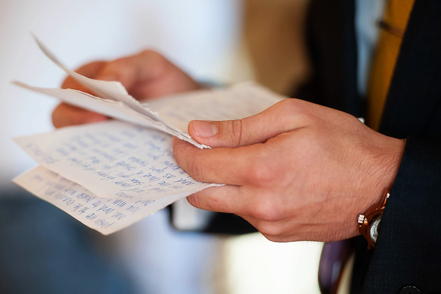 letter from the bride to the groom on the wedding day