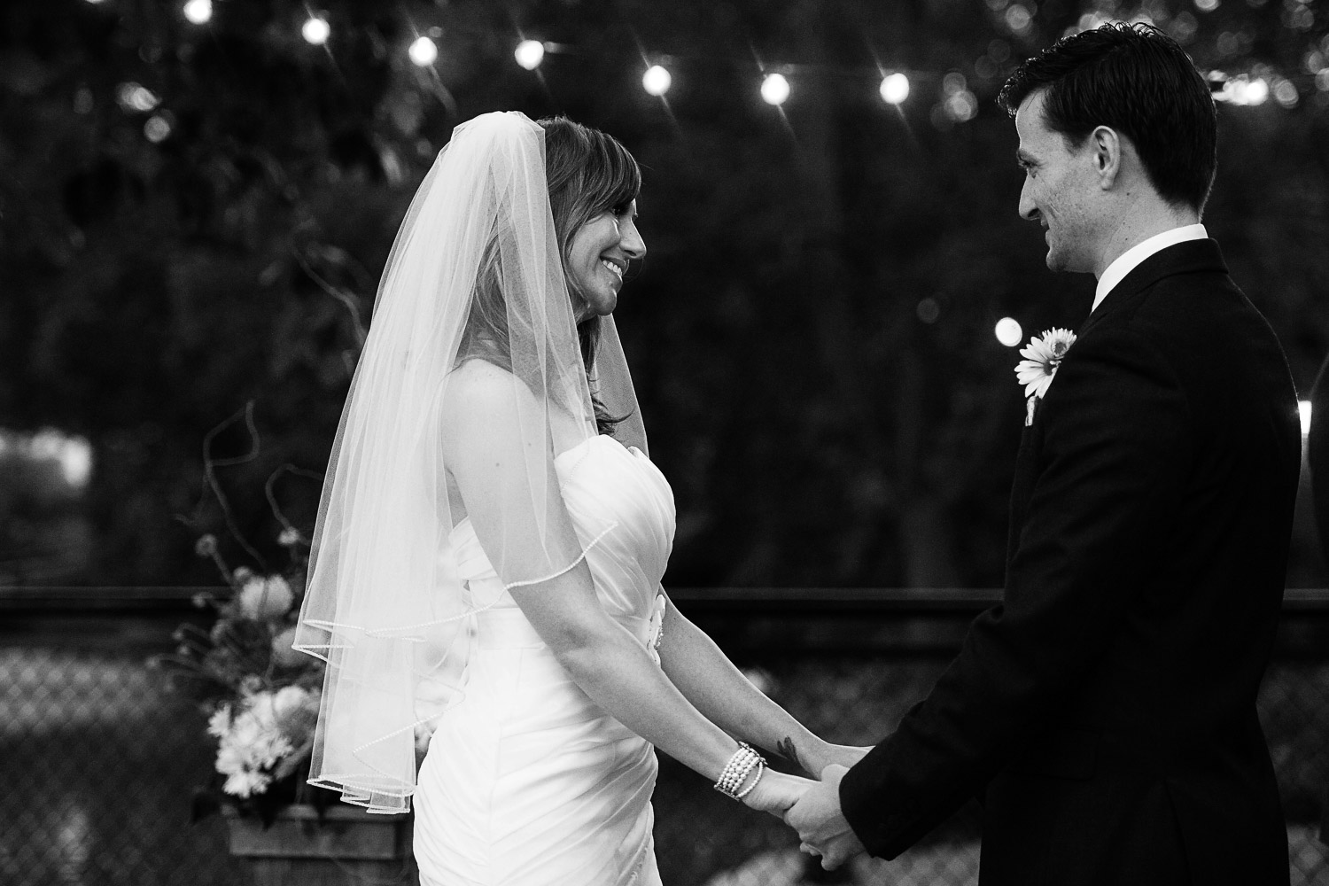 wedding ceremony at Como Zoo wedding