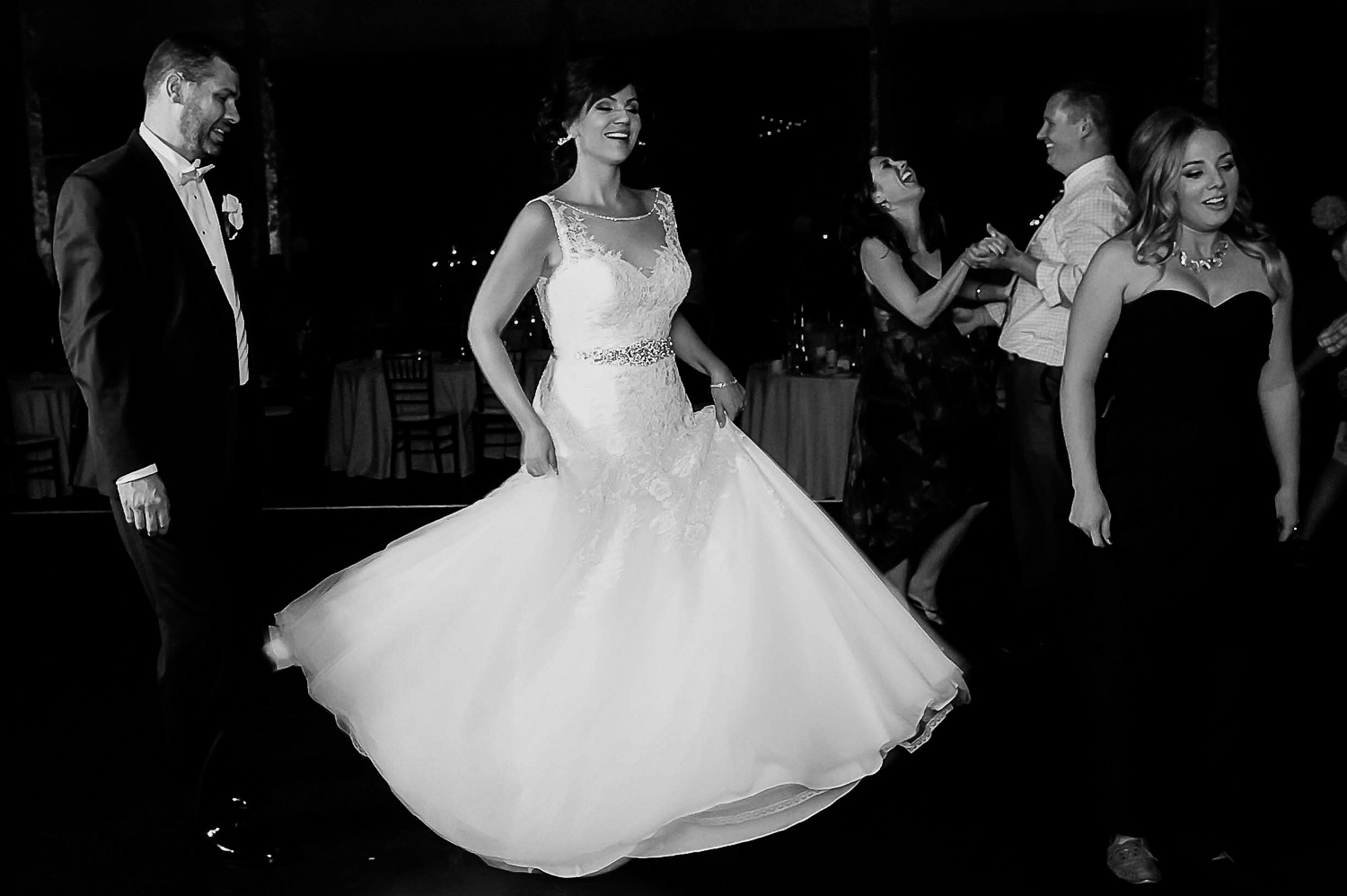 dance party with hula hoops at Aria in Minneapolis