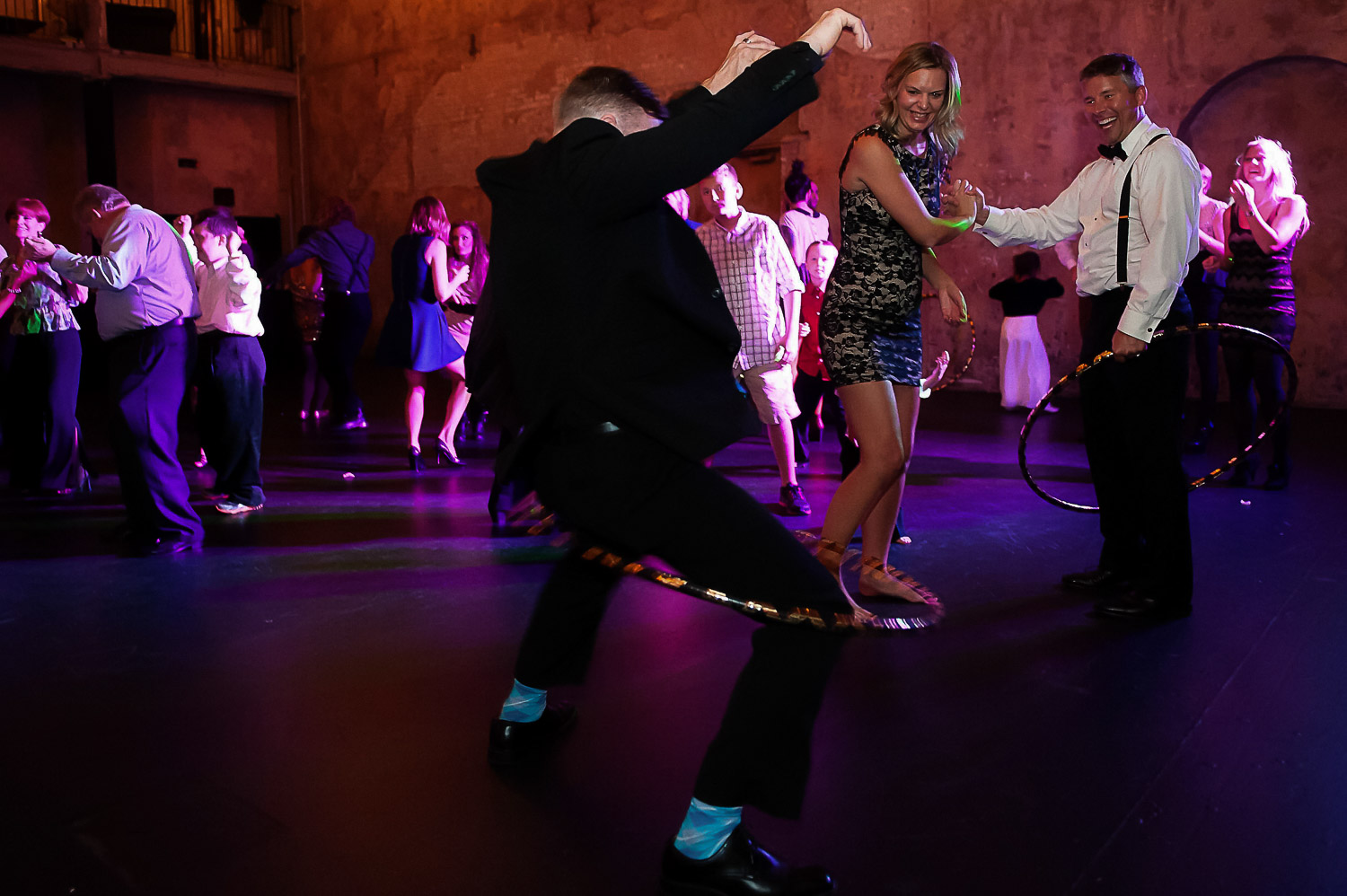 dance party with hula hoops at Aria in Minneapolis