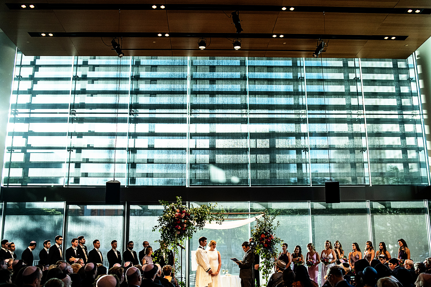 jewish wedding ceremony under the chuppah at Orchestra Hall one of my 30 favorite venues minneapolis