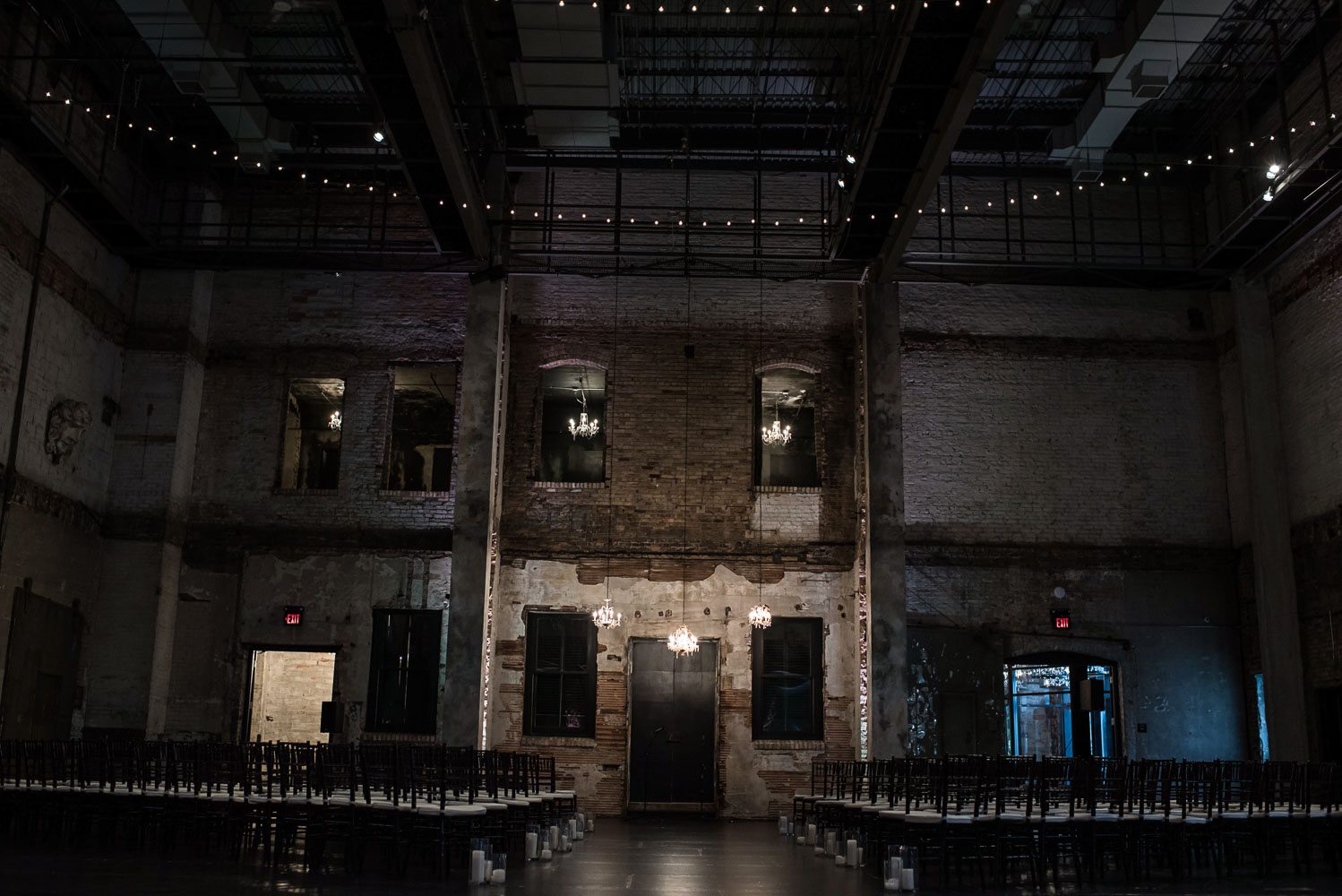ceremony set up at Aria in Minneapolis