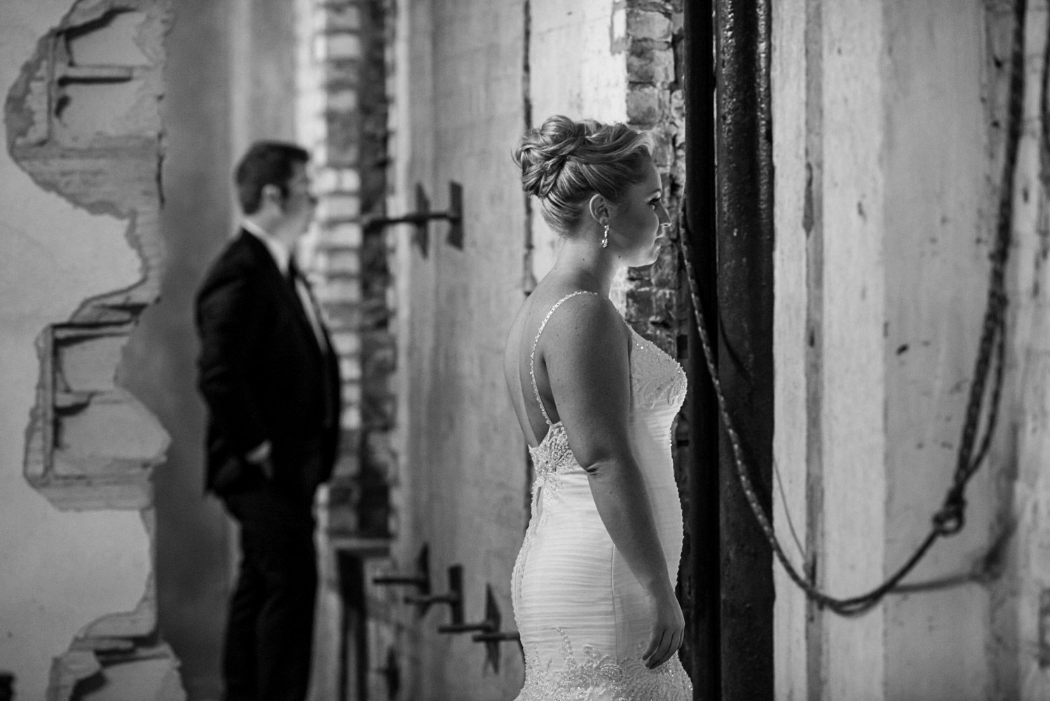 bride and groom at Aria in Minneapolis