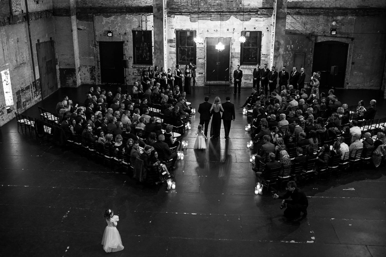 wedding ceremony at Aria in Minneapolis