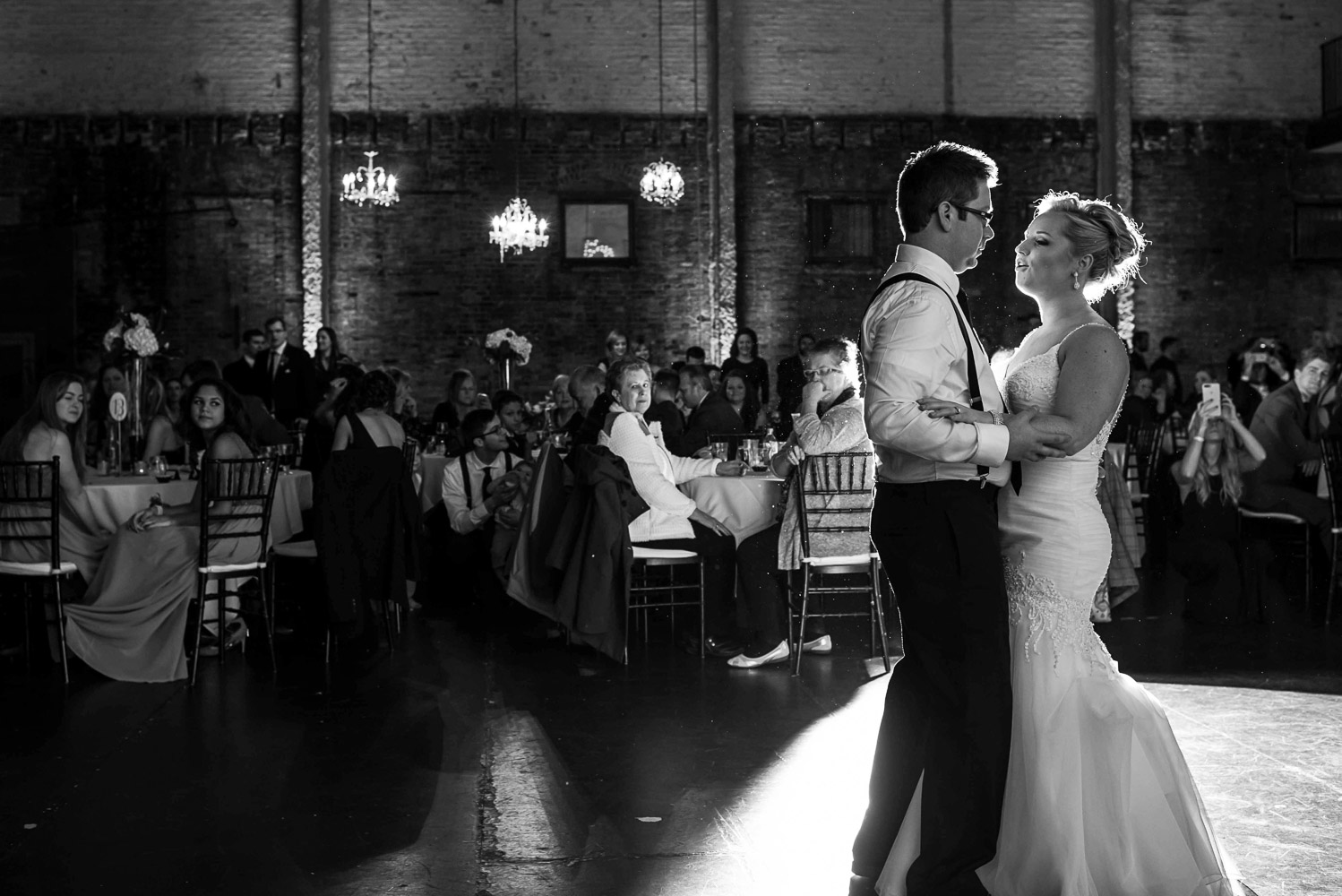 bride and groom first dance in Minneapolis at Aria
