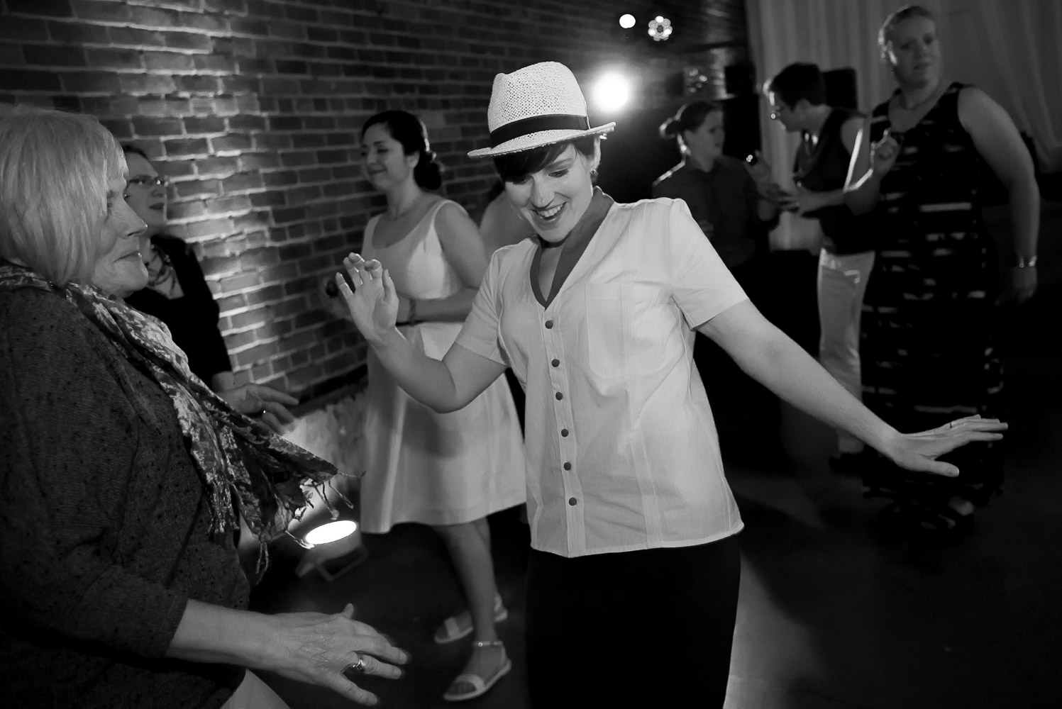 wedding guests dancing at Neu Neu in Minneapolis