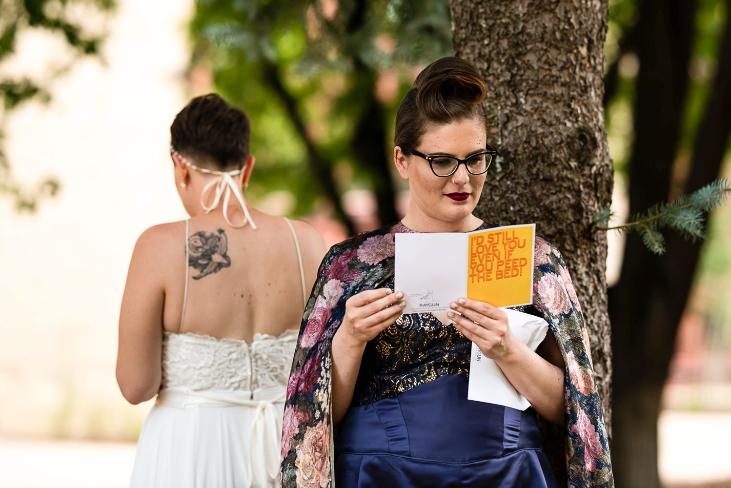 first look same sex wedding