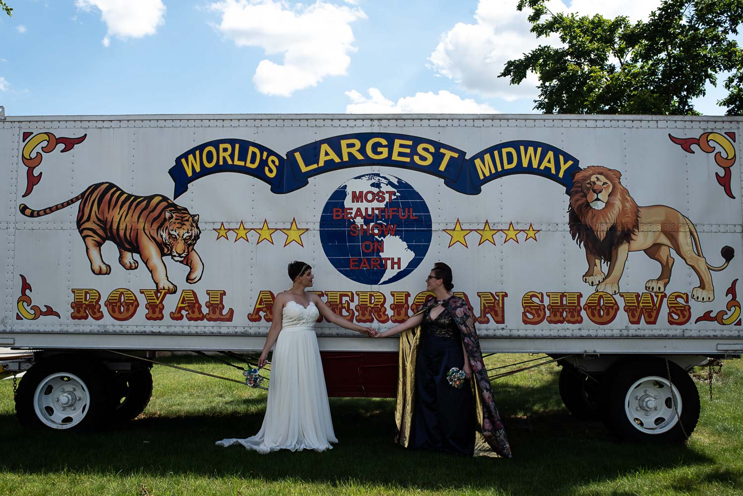 queer wedding at the state fair in Minnesota