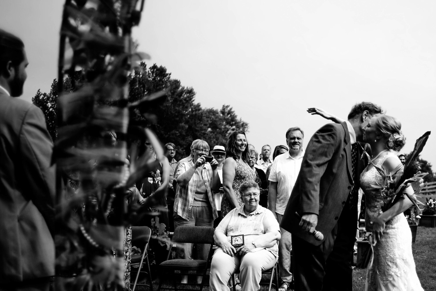 backyard wedding ceremony in Minnesota