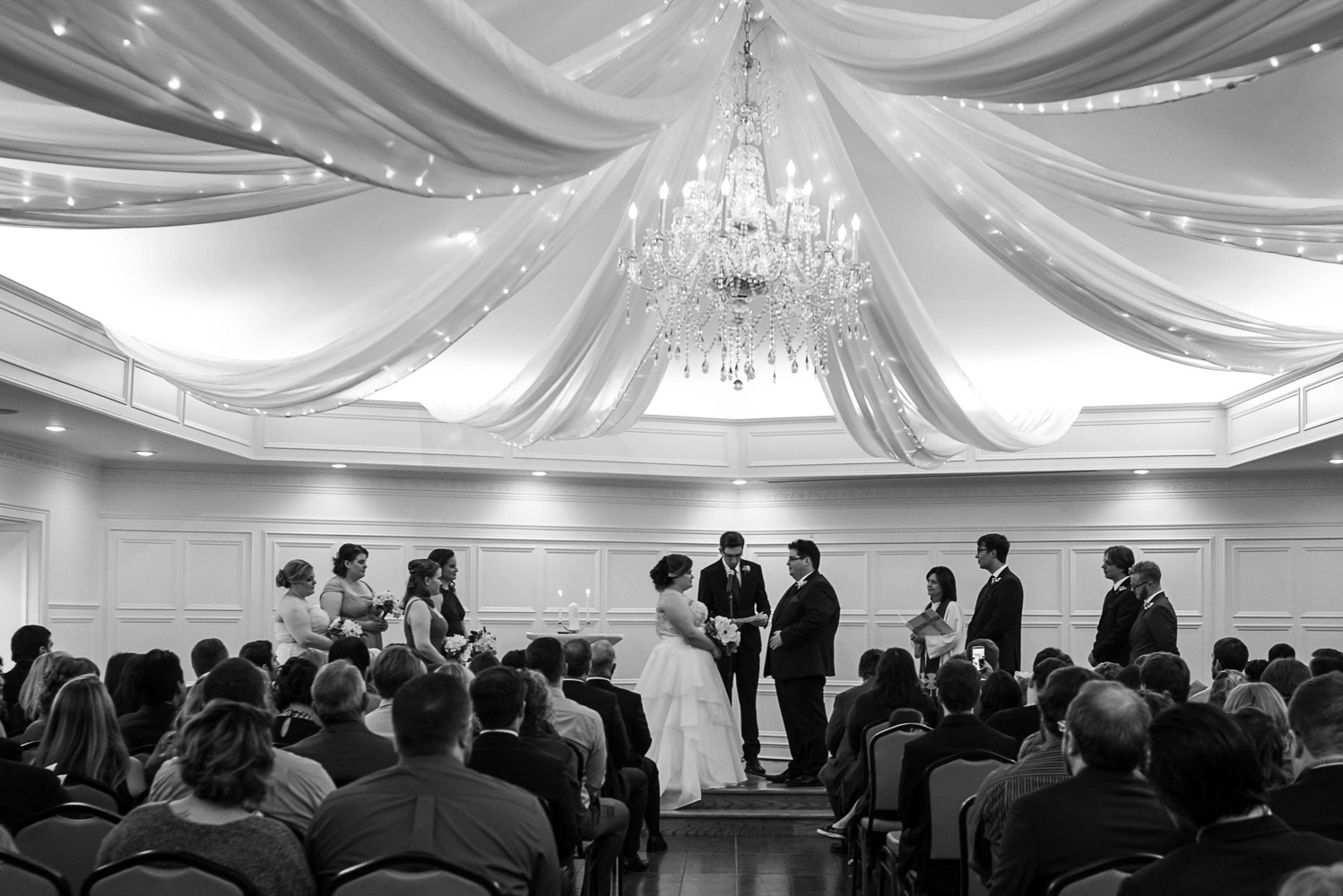 wedding ceremony at the St Paul College Club