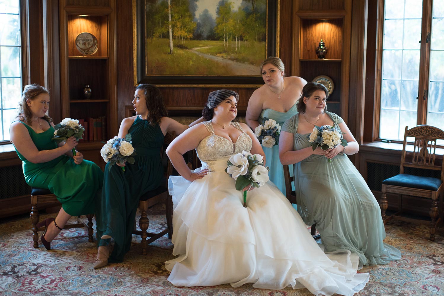 wedding party at the St Paul College club
