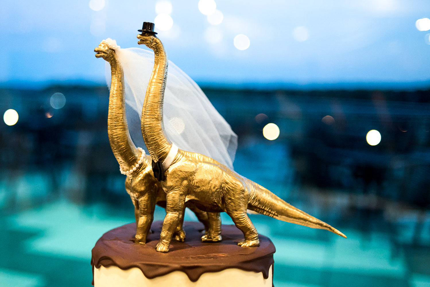 dinosaur wedding cake at the Science Museum 