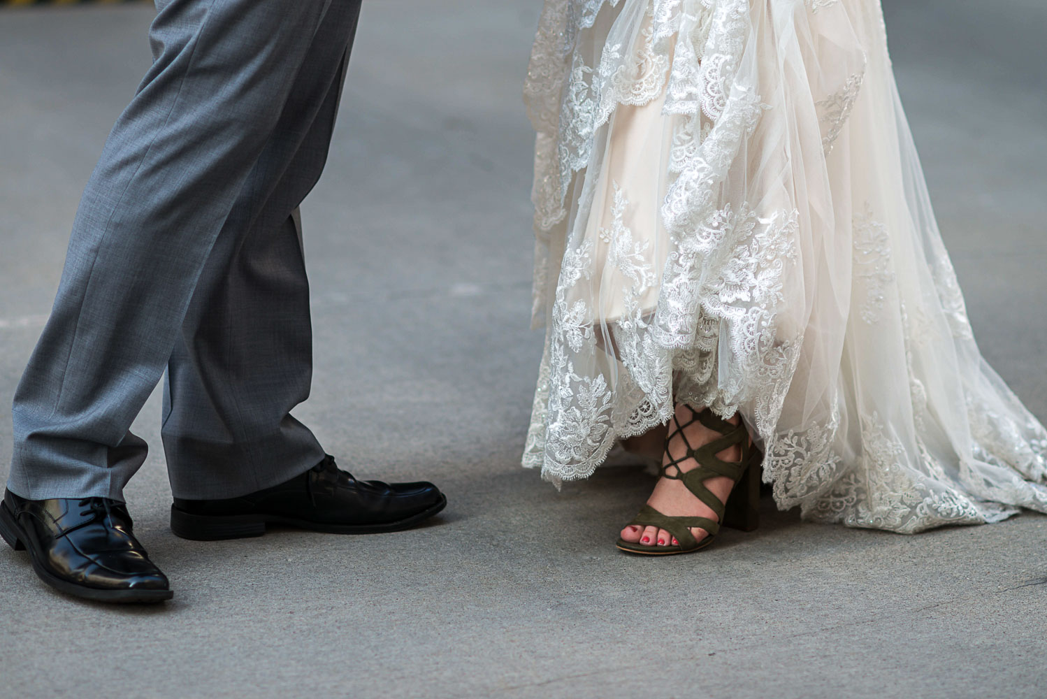 bride and groom wedding shoes in Minneapolis