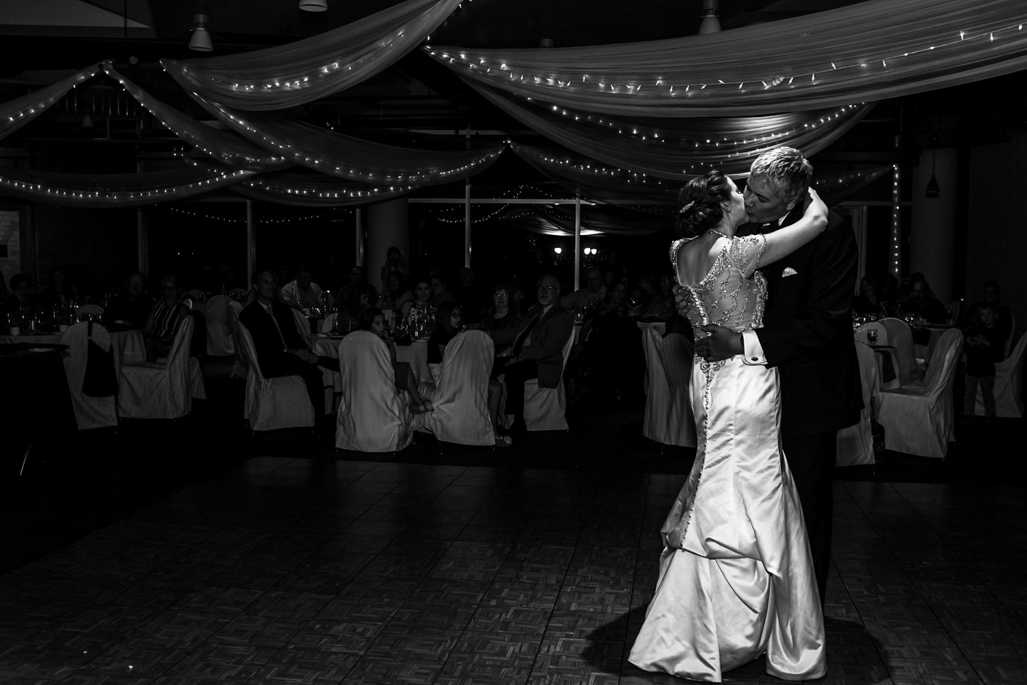 first dance between the bride and groom at the Science Museum