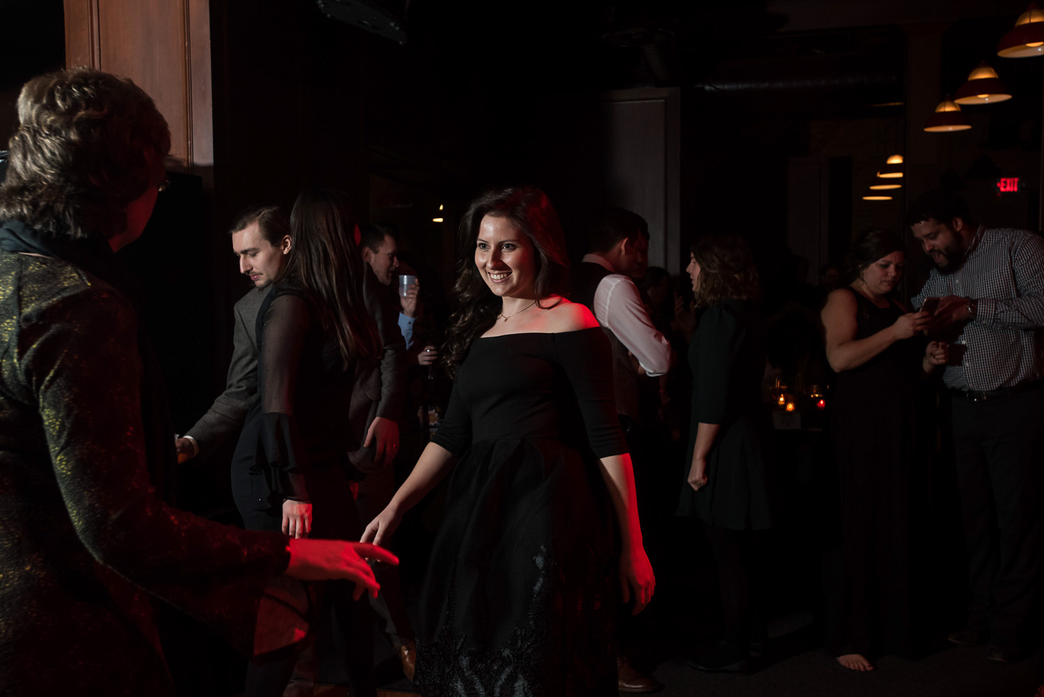 wedding guests dancing at Turtle's 1890 Social Centre